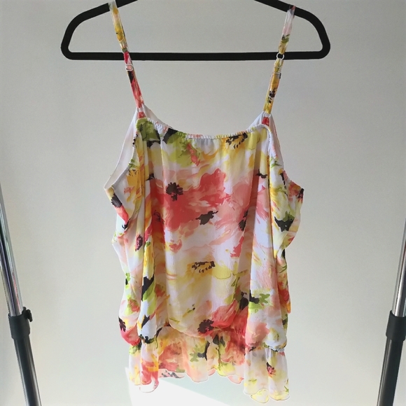 Ricki's Floral Gauze Bubble Cami Sz 18 - Picture 2 of 9